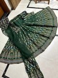 3 Pcs Women's Stitched Katan Silk Printed Maxi