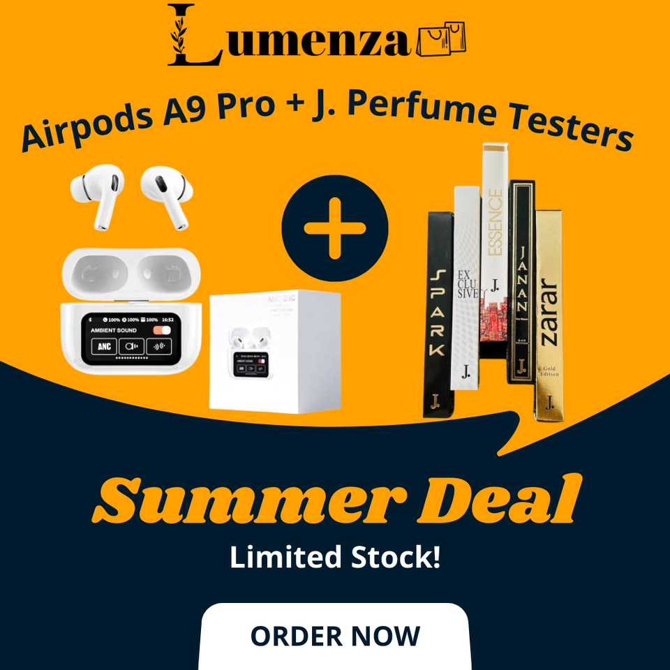 Summer Deal  J. Perfume Testers (Pack of 5)+A9 Pro Apple Airpods By Lumenza(Limited Stock)