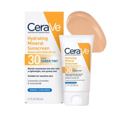 Cerave Hydrating Mineral Sunscreen SPF 30 Face Sheet Tint 50ml