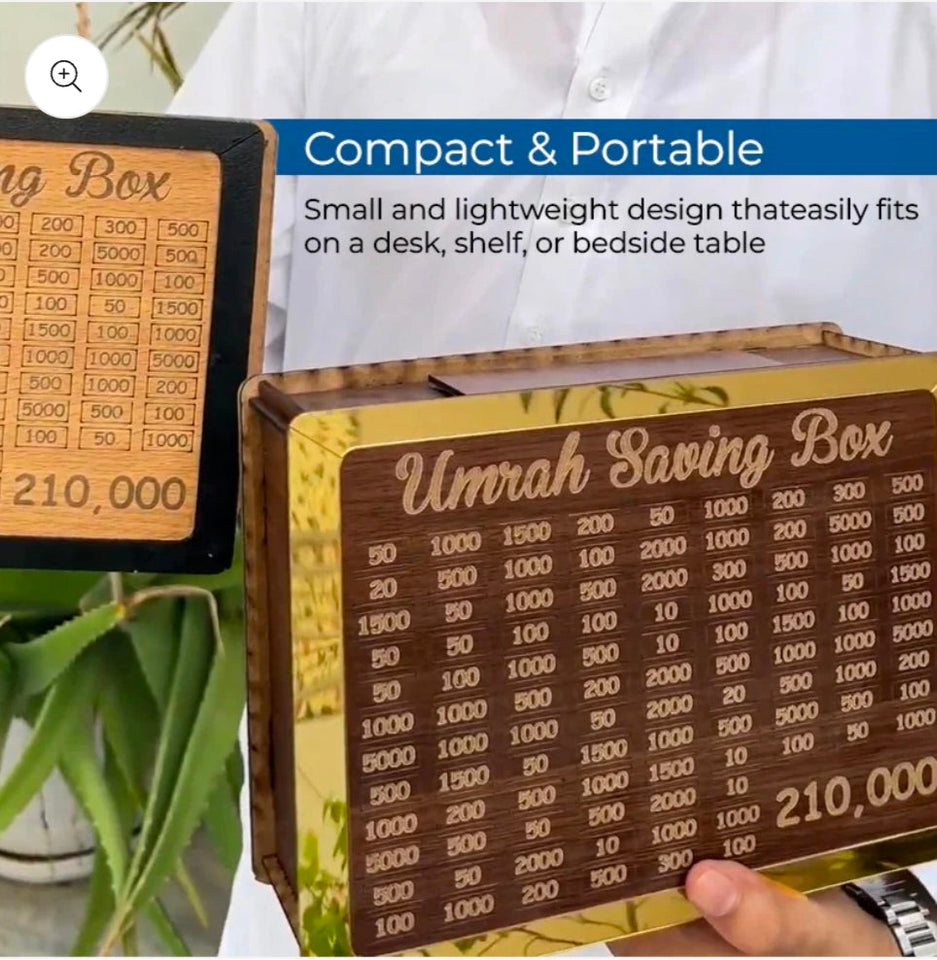 Umrah Saving Box By Lumenza