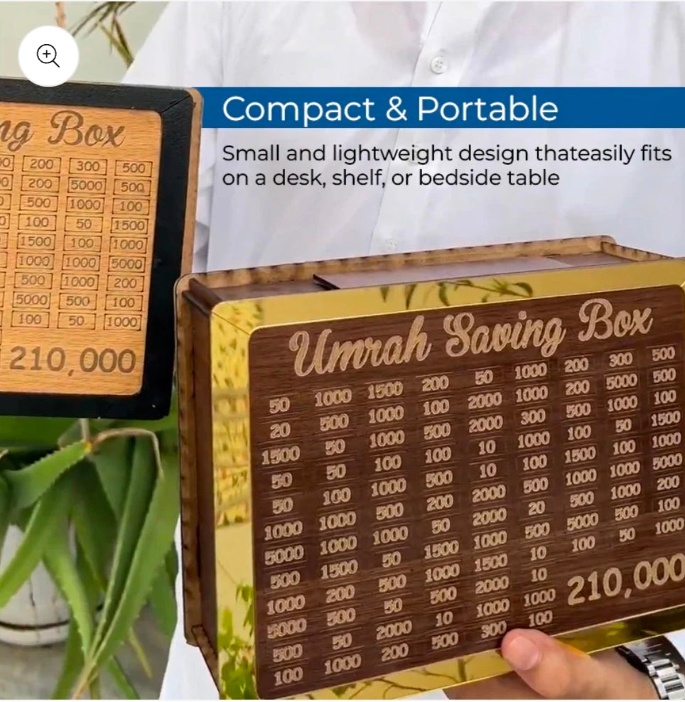Umrah Saving Box By Lumenza