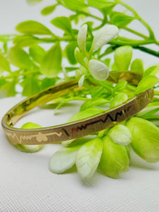 Adjustable Premium Heartbeat-engraved Adjustable Cartier-inspired Gold Bracelets