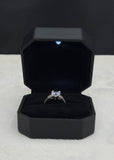 Diamond Shape Luxury Quality Adjustable Ring With Box