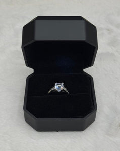 Diamond Shape Luxury Quality Adjustable Ring With Box