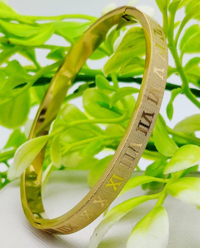 Adjustable Cartier-inspired Roman Numeral Bracelet – Imported Luxury Gold Bracelet